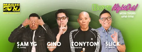 Boys Night Out: 18:00 - 21:00