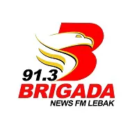 Logo 91.3 Brigada News FM Lebak